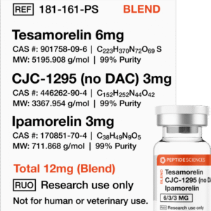 Tesamorelin, CJC-1295 (No DAC), Ipamorelin 12mg (Blend)