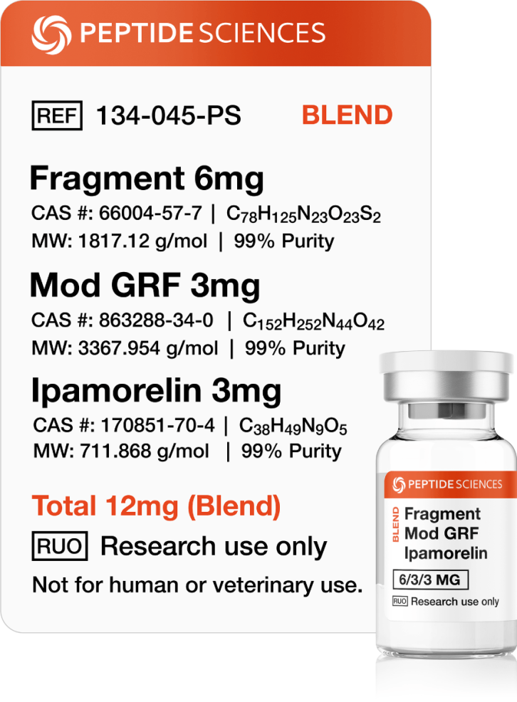 Fragment Modified GRF Ipamorelin 12mg (Blend)