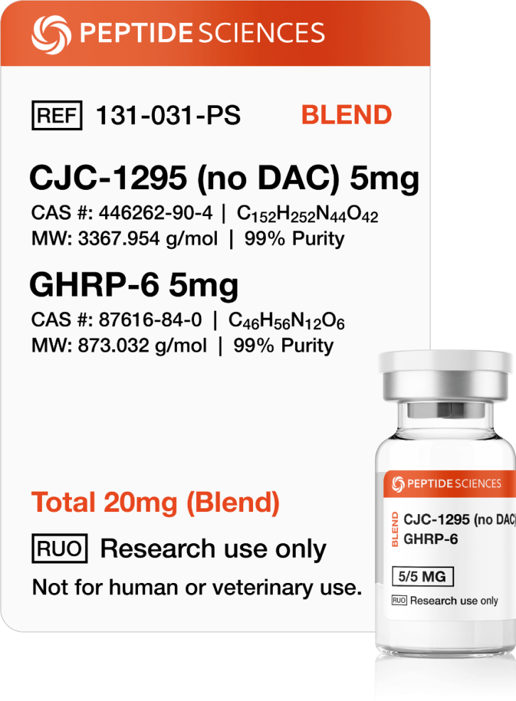 CJC-1295 (No DAC), GHRP-6 10mg (Blend)
