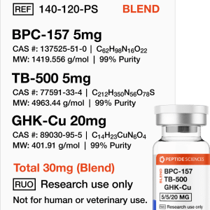 BPC-157, TB-500, GHK-Cu 30mg (Glow Blend)